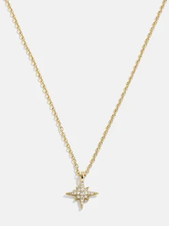 18K Gold Vermeil Motif Necklace - North Star