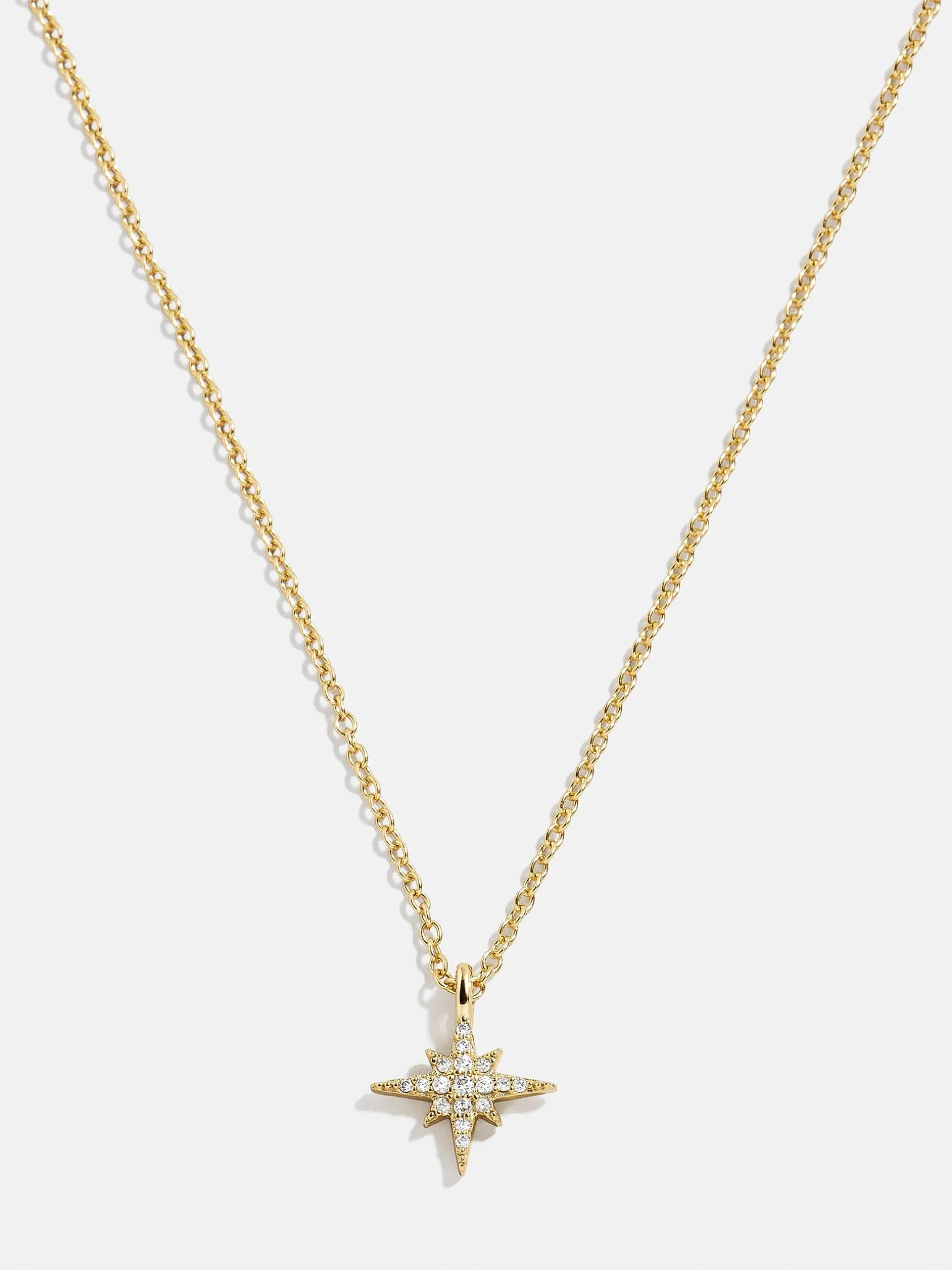 18K Gold Vermeil Motif Necklace - North Star
