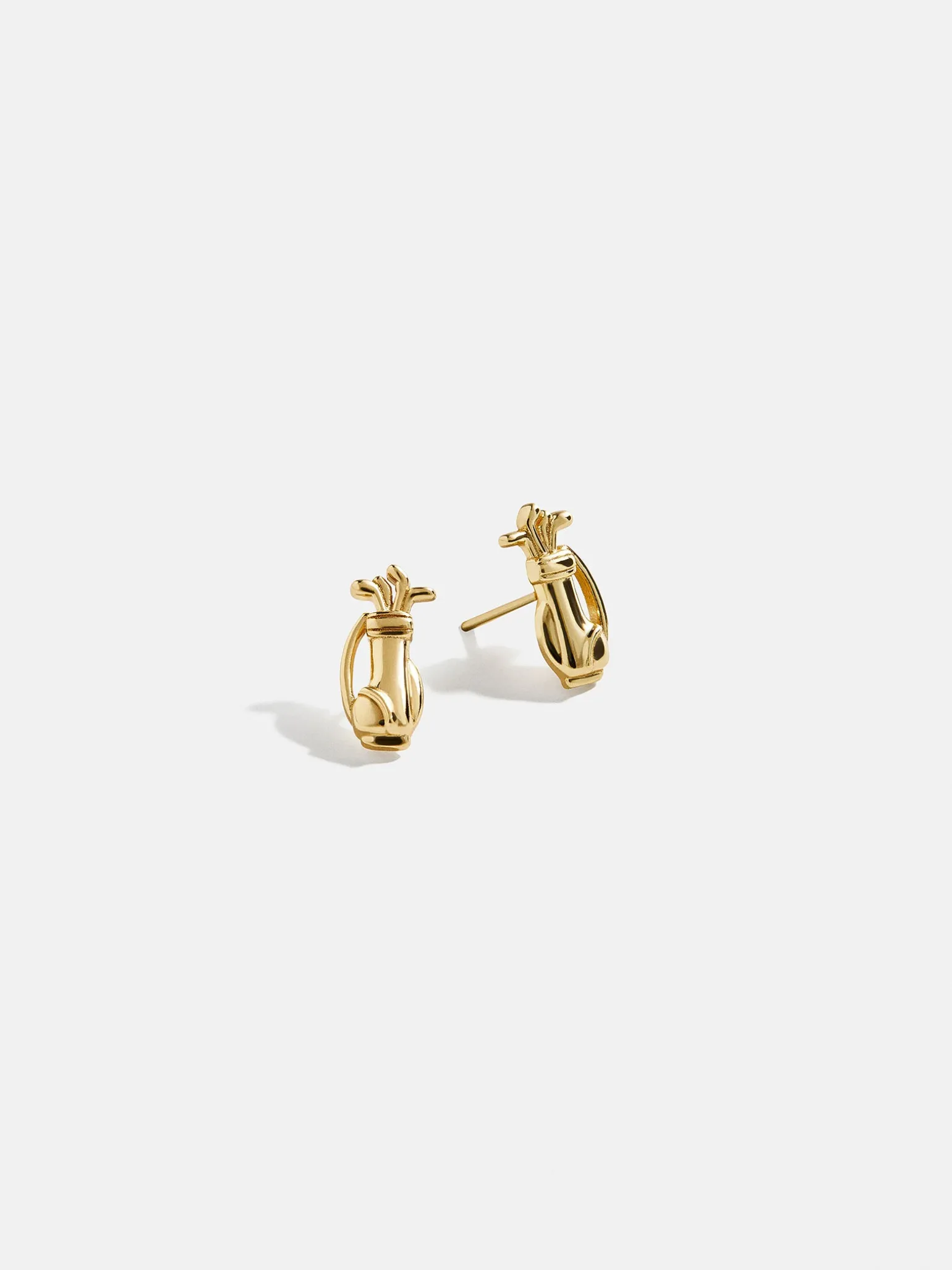 18K Gold Vermeil Sports Delicate Stud - Golf