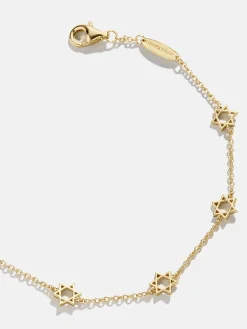 18K Gold Vermeil Star of David Bracelet - Star of David