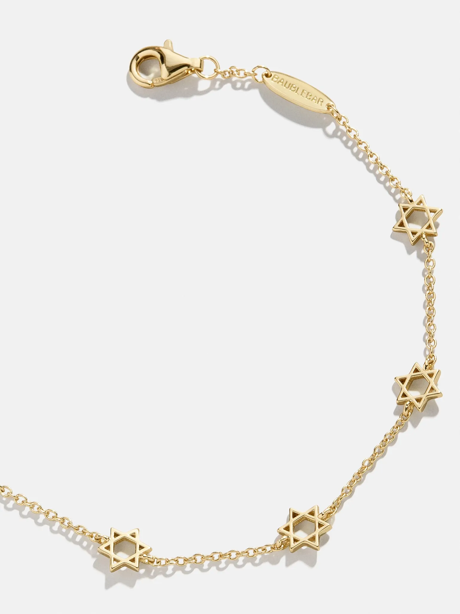 18K Gold Vermeil Star of David Bracelet - Star of David