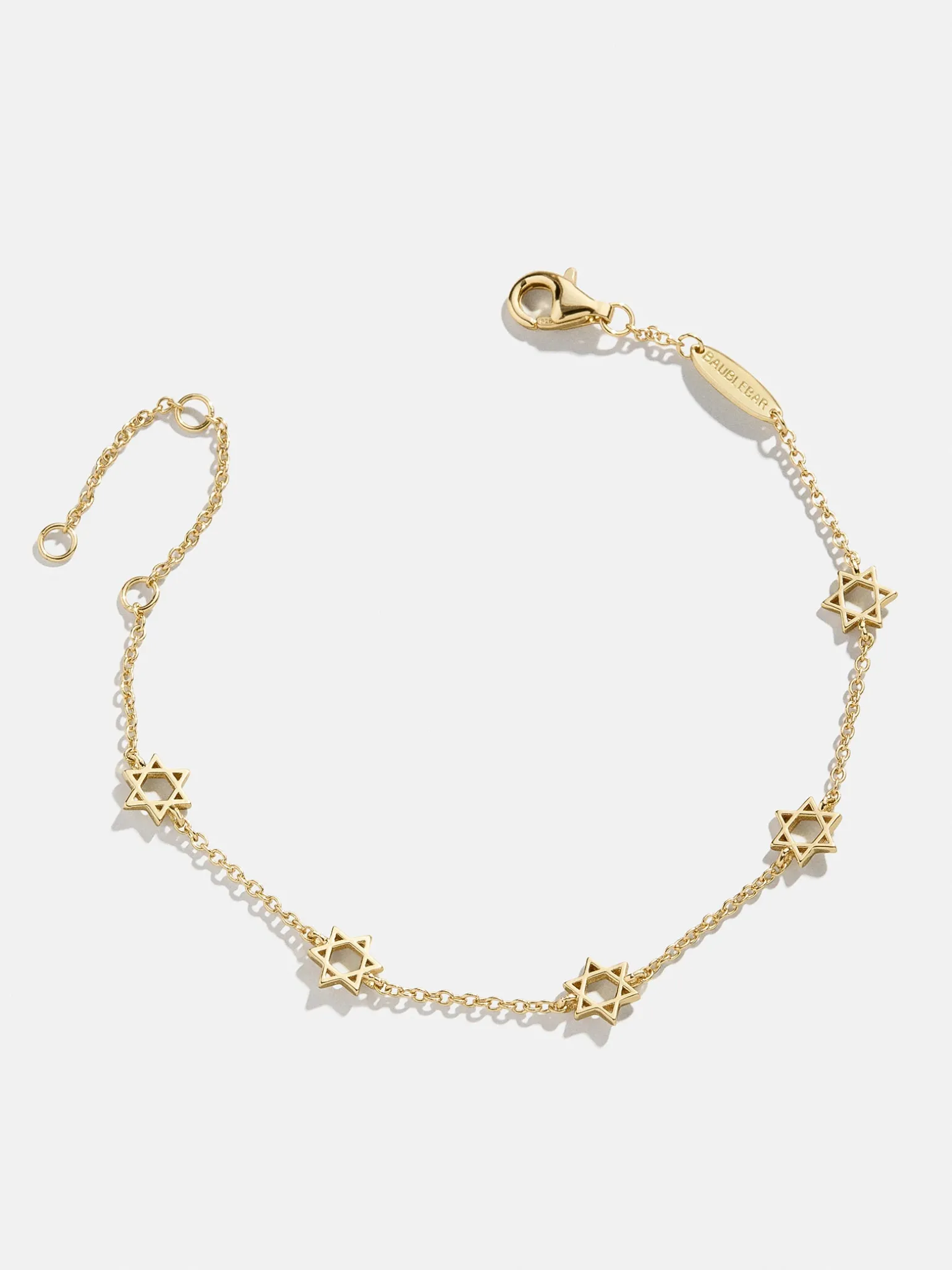18K Gold Vermeil Star of David Bracelet - Star of David