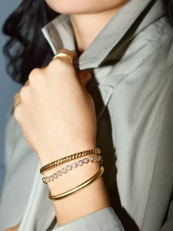 Kali Tennis Bracelet - Gold/Pavé