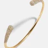 Kelly Gold Cuff Bracelet - Gold/Pavé