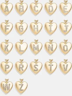 Little Love Kids' Initial Heart Necklace - Gold