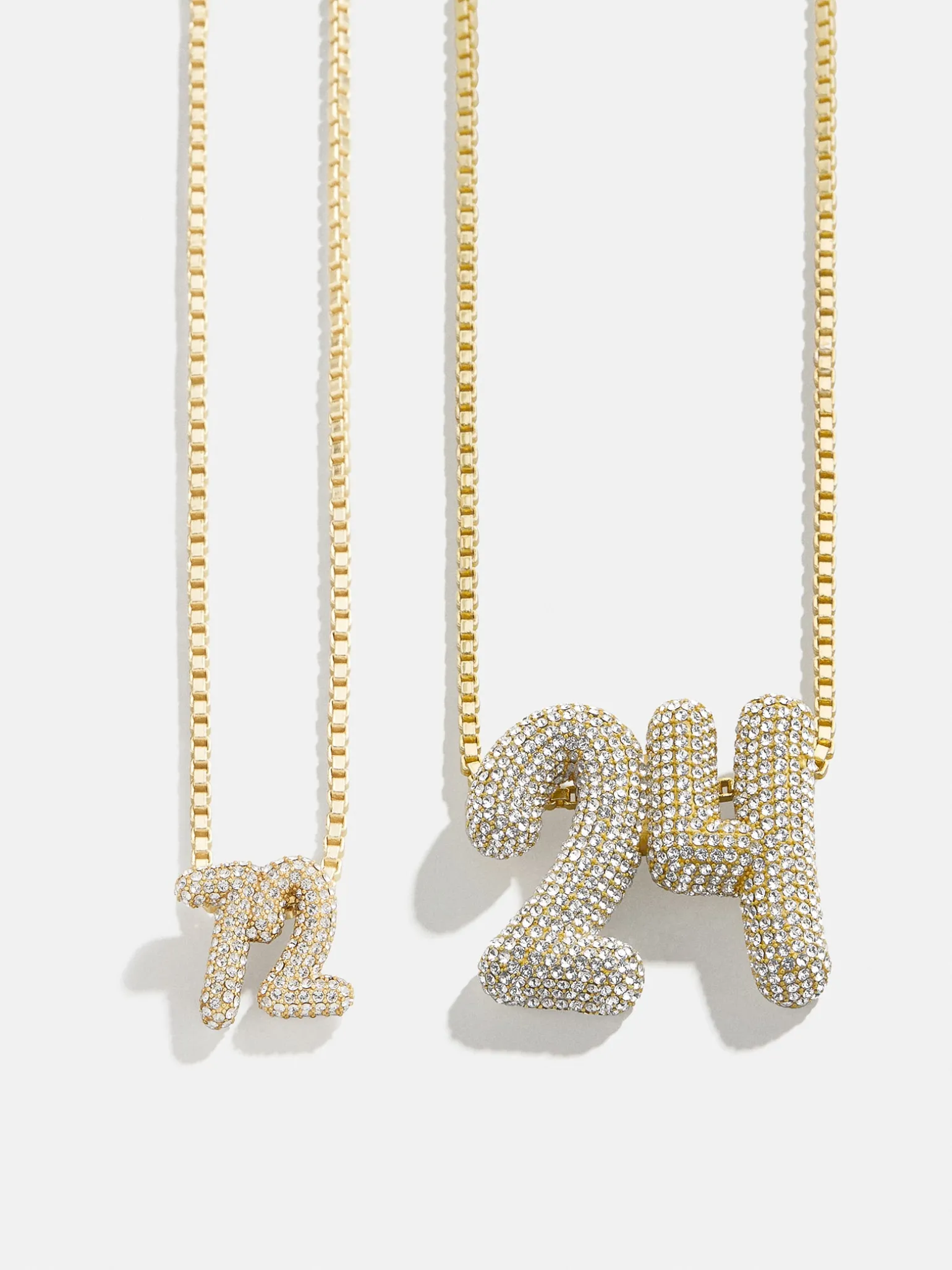 Lucky Number Bubble Necklace - Two Numbers