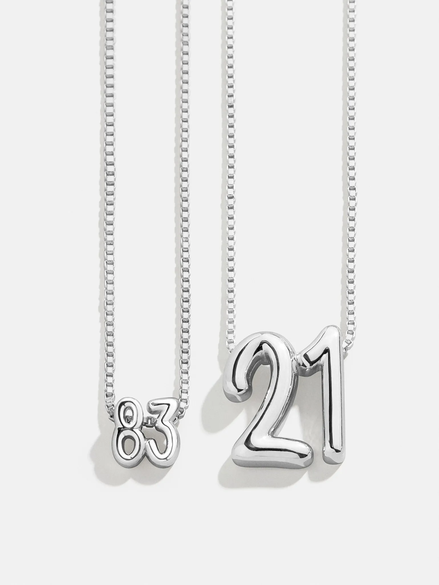 Lucky Number Bubble Necklace - Two Numbers