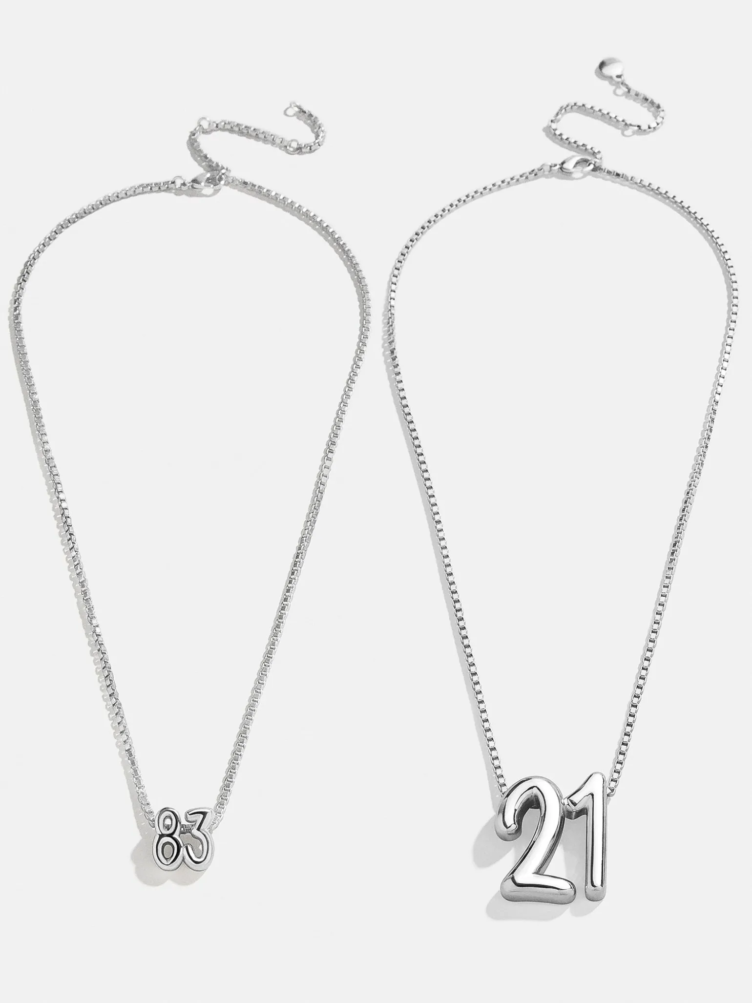 Lucky Number Bubble Necklace - Two Numbers