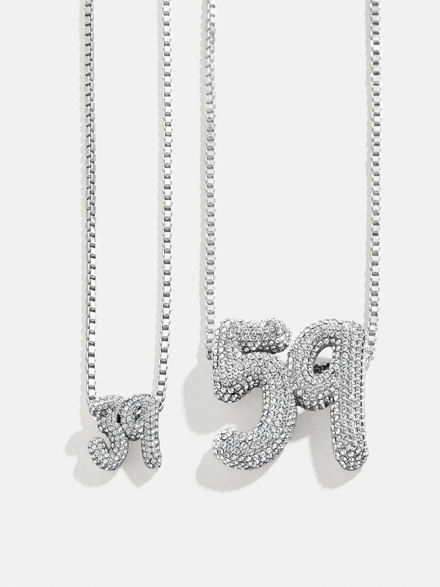 Lucky Number Bubble Necklace - Two Numbers