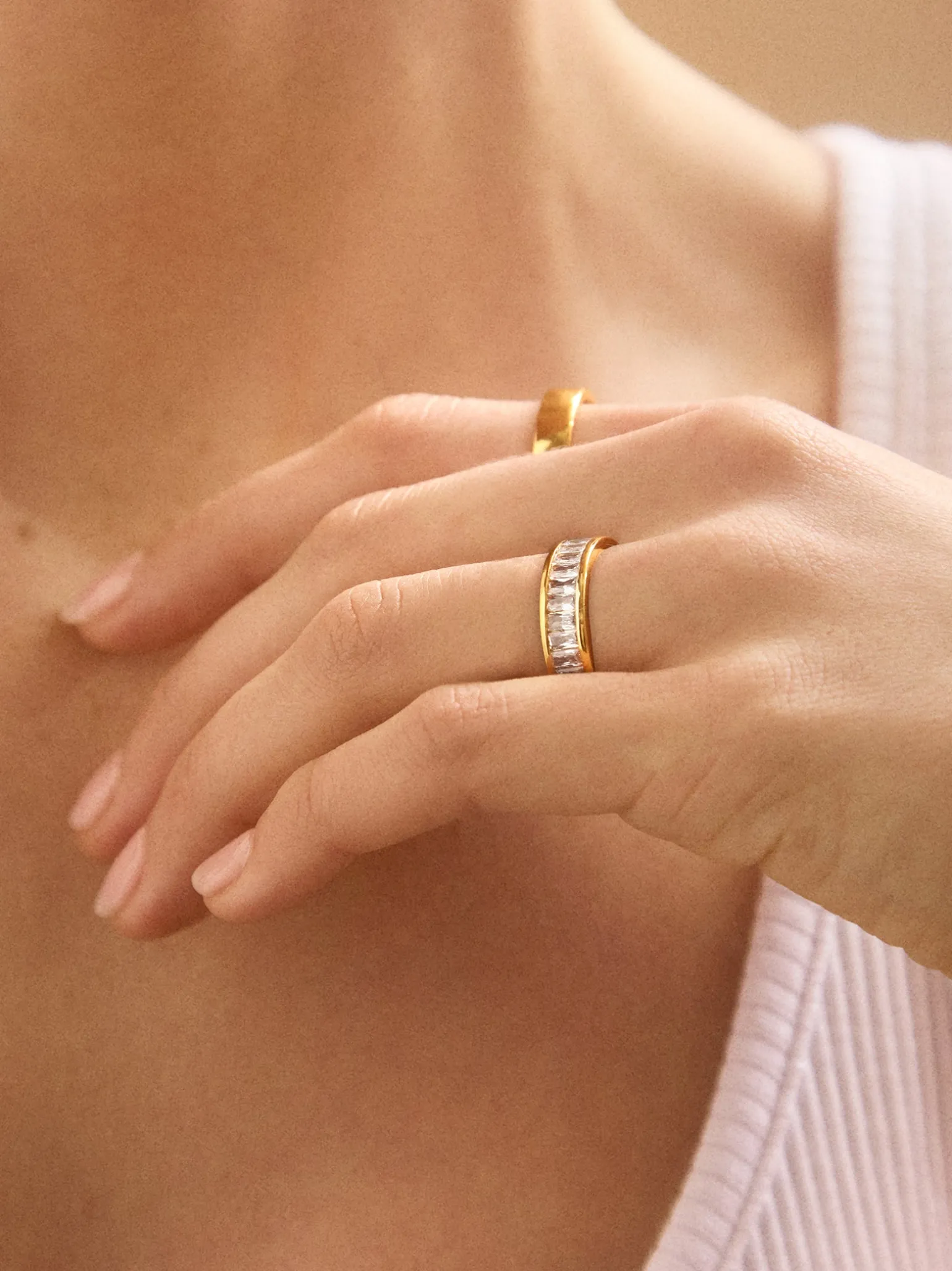 Maria Ring - Gold/Pavé