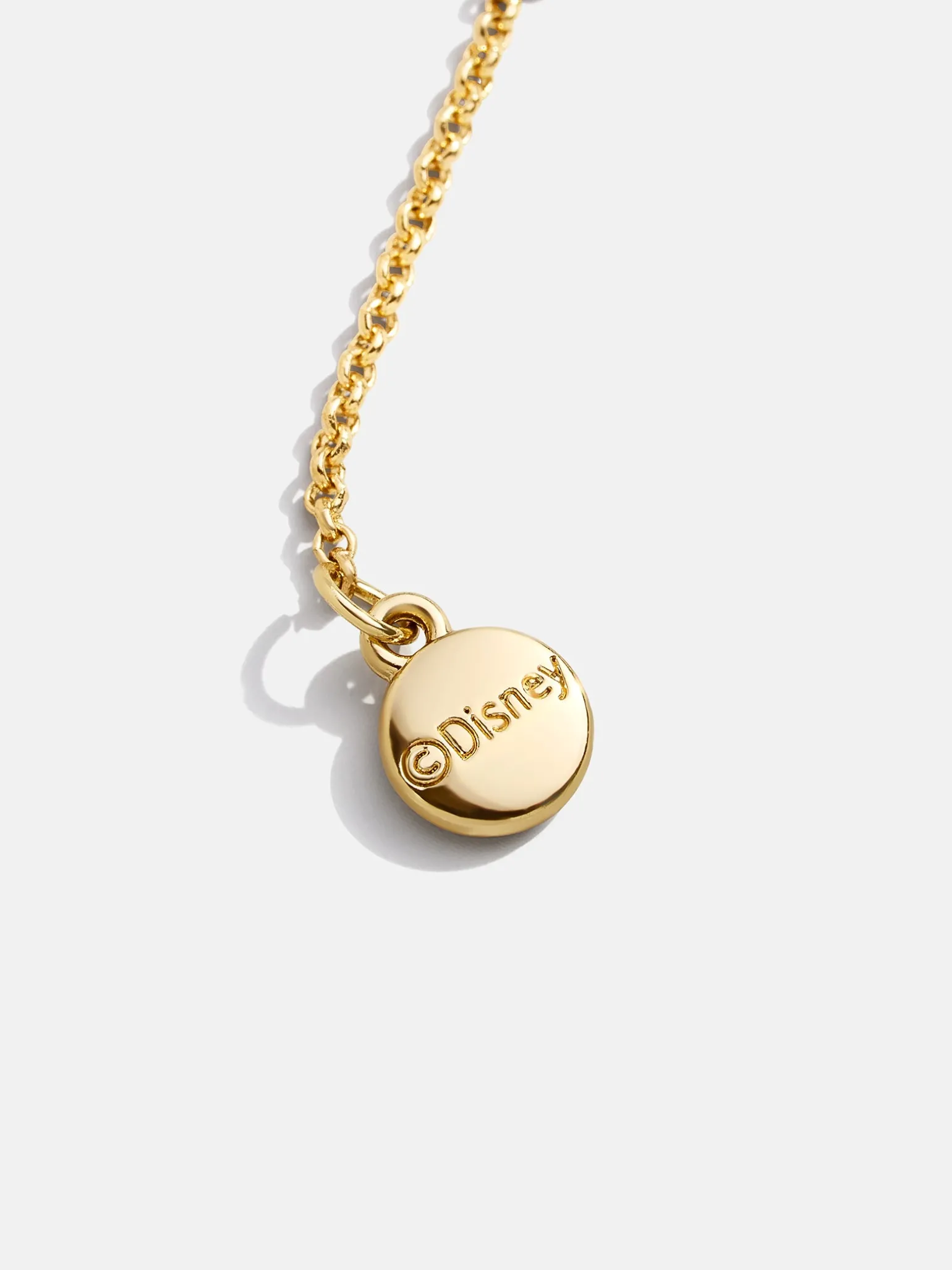 Mickey Mouse & Minnie Mouse Disney Better Half Necklace - Gold/Pavé