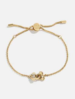 Mickey Mouse & Minnie Mouse Disney Better Half Bracelet - Gold/Pavé