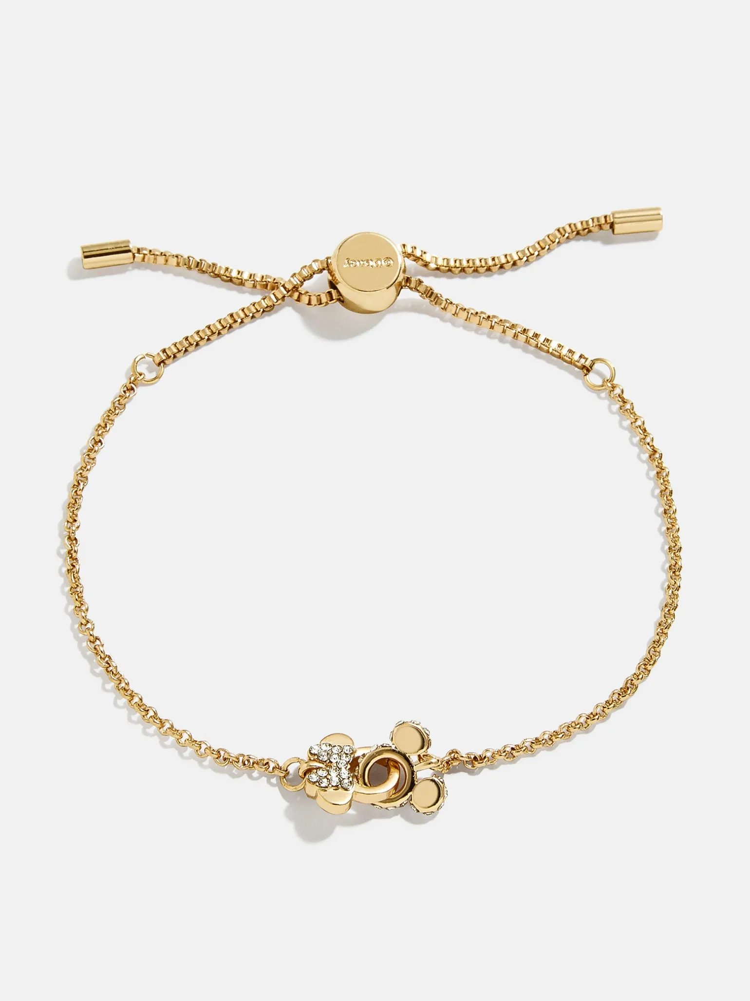 Mickey Mouse & Minnie Mouse Disney Better Half Bracelet - Gold/Pavé