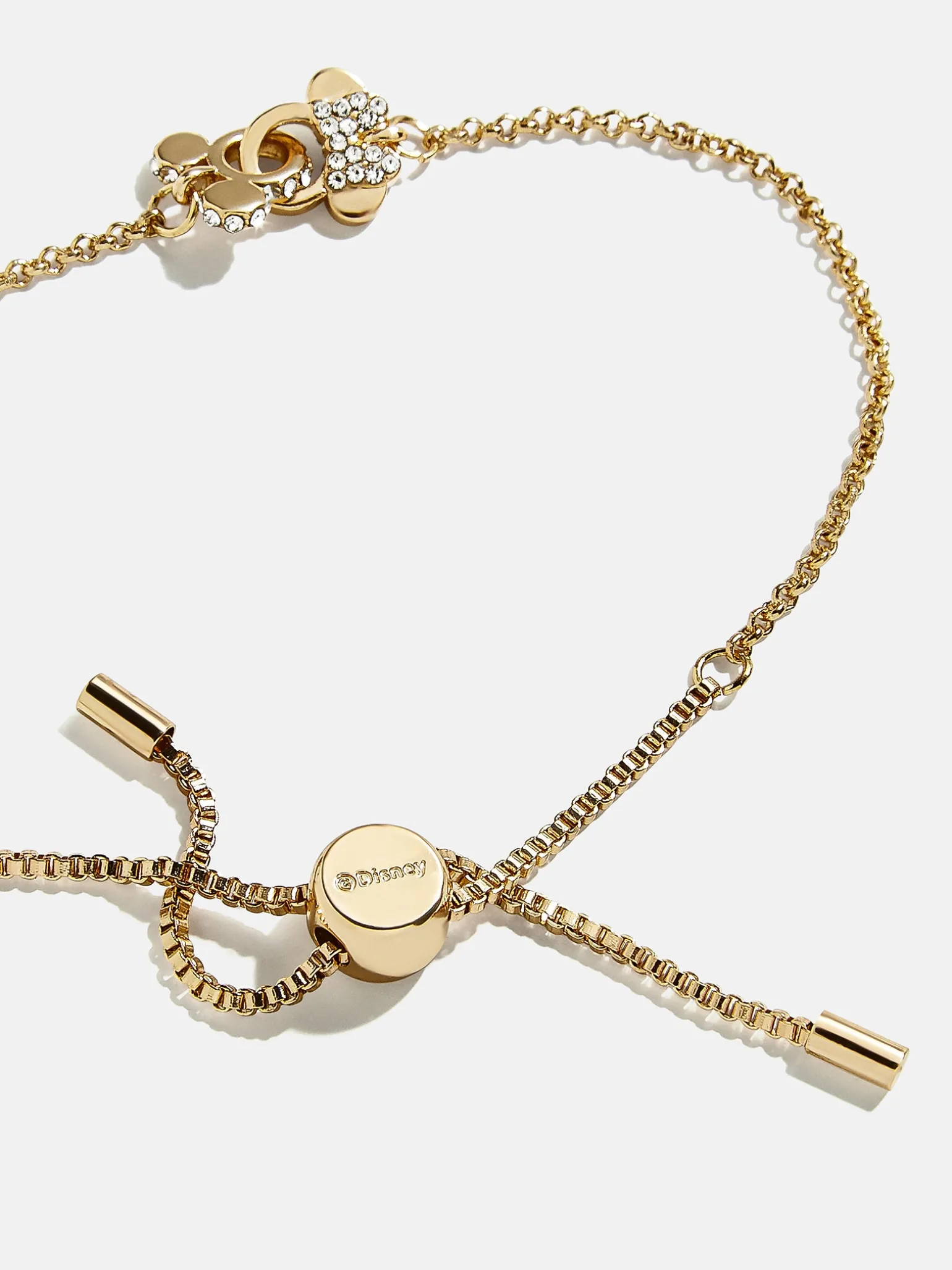 Mickey Mouse & Minnie Mouse Disney Better Half Bracelet - Gold/Pavé