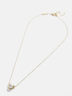 Mickey Mouse Disney 18K Gold Plated Sterling Silver & Cubic Zircona Pendant Necklace - Gold/Pavé