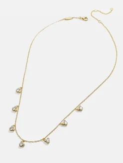 Mickey Mouse Disney 18K Gold Plated Sterling Silver Repeating Necklace - Gold/Pavé
