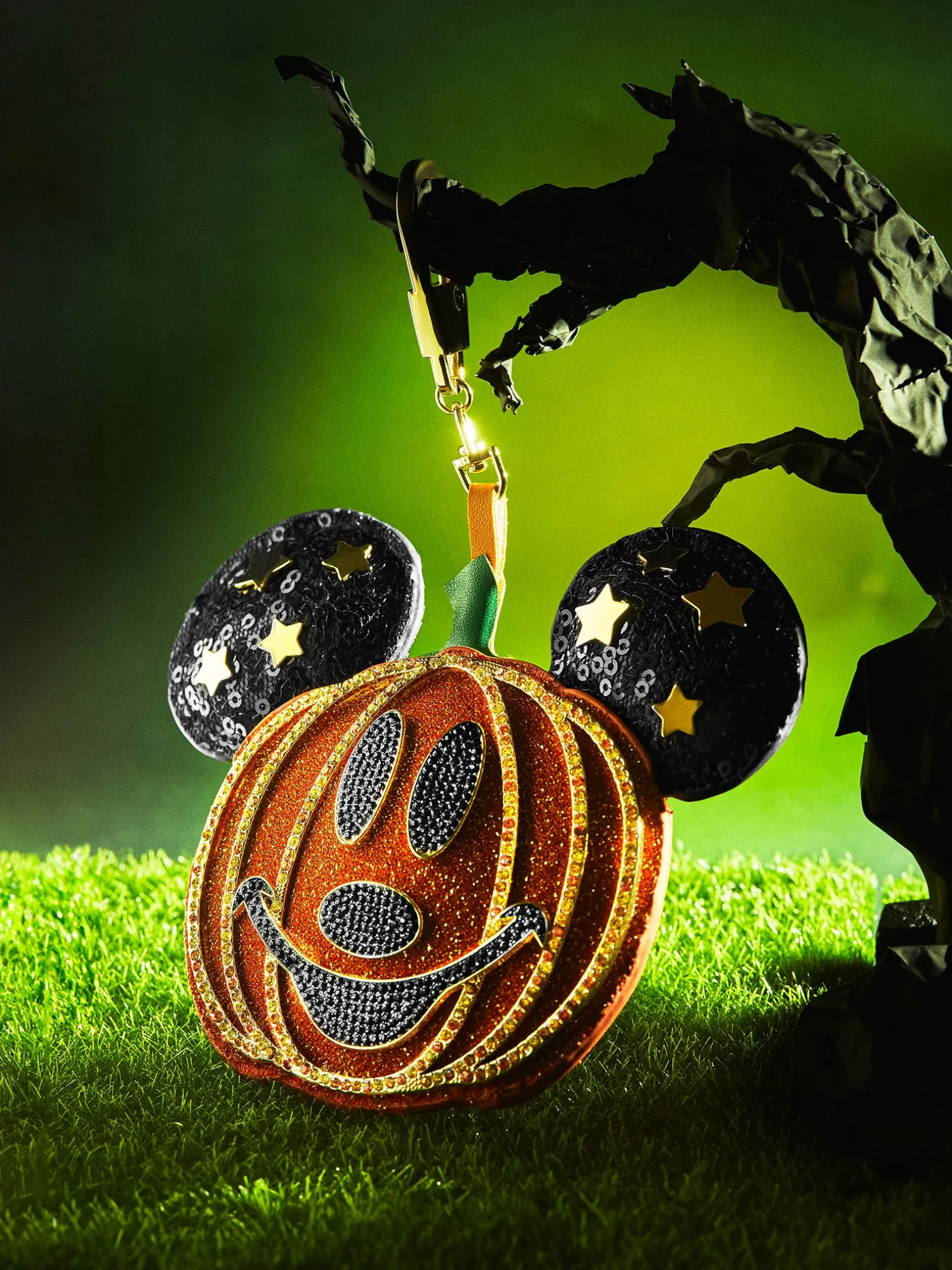 Mickey Mouse Disney Pumpkin Puff Bag Charm - Disney Pumpkin Puff Bag Charm