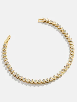 Mickey Mouse Disney Repeating Tennis Bracelet - Gold/Pavé