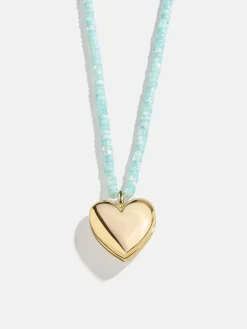 Millie Bubble Heart Necklace - Turquoise