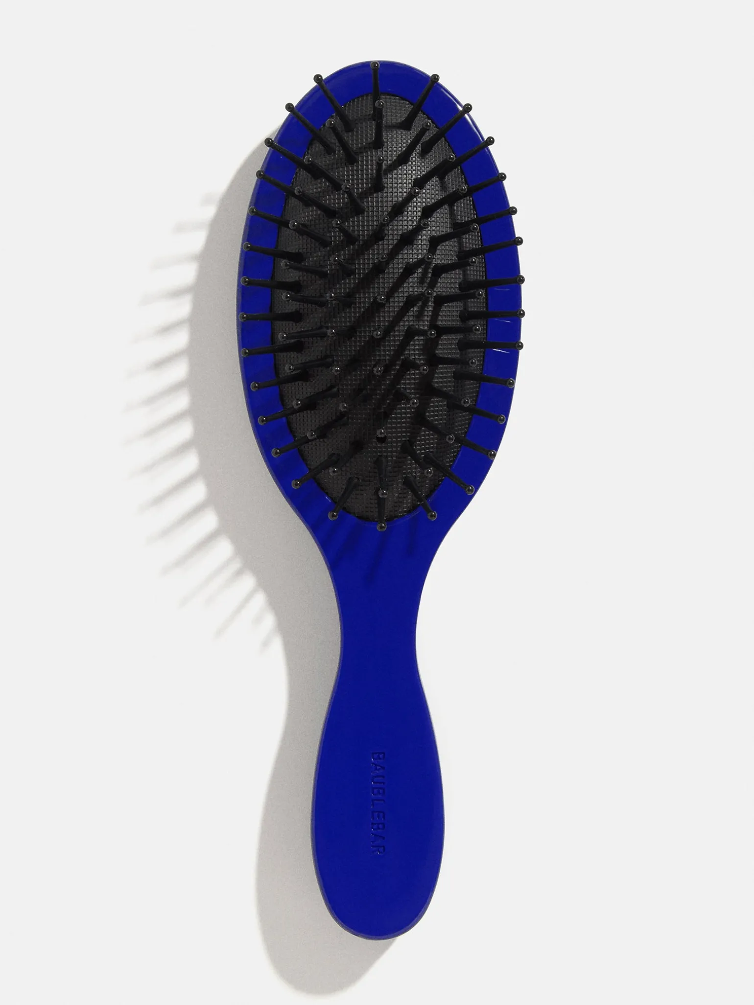 Mini Block Font Custom Hair Brush - Navy/Green