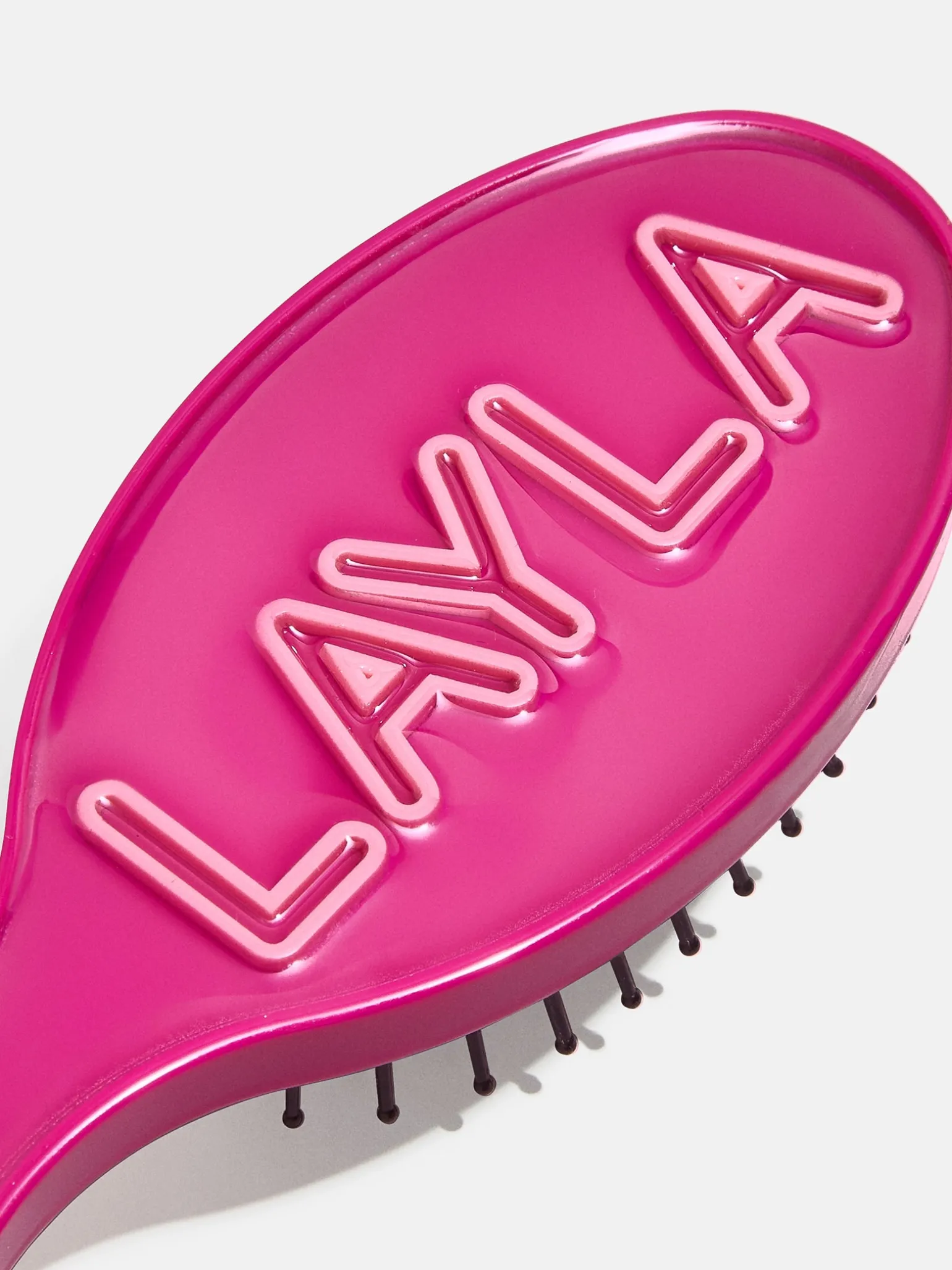 Mini Fine Line Custom Hair Brush - Magenta/Light Pink