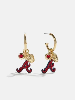 MLB Charm Earrings - Atlanta Braves