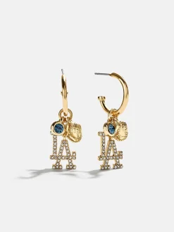 MLB Charm Earrings - Los Angeles Dodgers