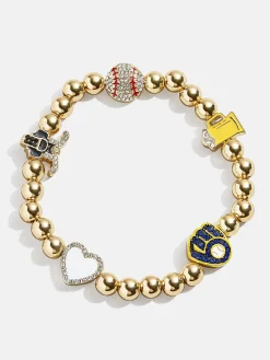MLB Pisa Charm Bracelet - Milwaukee Brewers