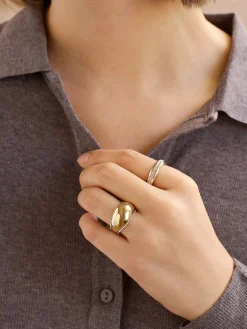 Monet Ring - Gold/Pavé