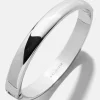 Nadia Classic Hinge Bangle - Classic Thick Silver