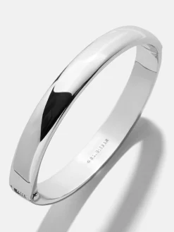 Nadia Classic Hinge Bangle - Classic Thick Silver