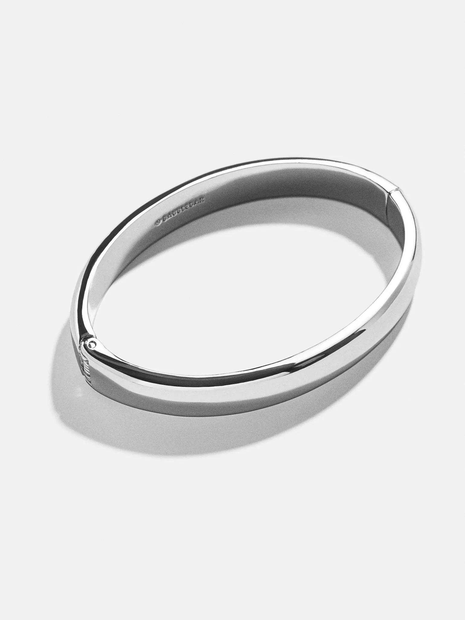 Nadia Classic Hinge Bangle - Classic Thick Silver