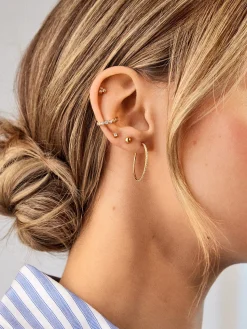Niata 18K Gold Vermeil Earrings - 24MM