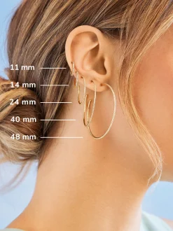 Niata 18K Gold Vermeil Earrings - 48MM