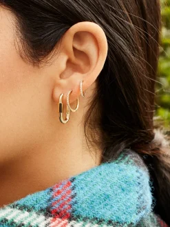 Niata 18K Gold Vermeil Earrings - 14MM