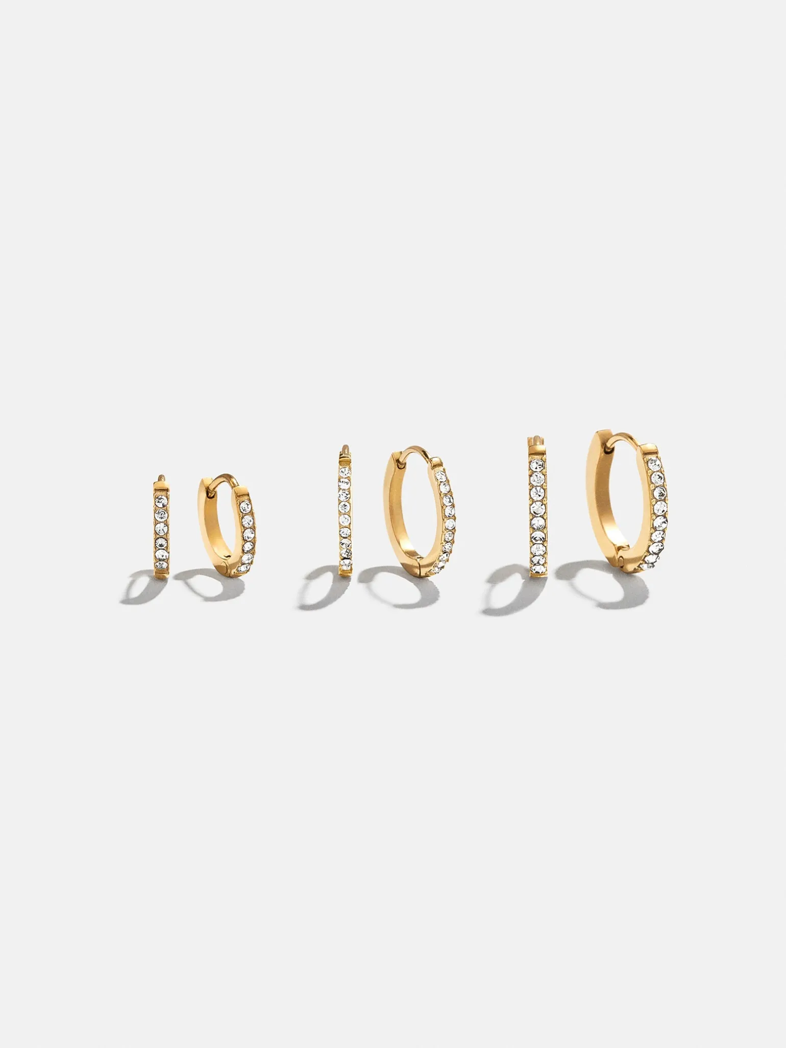 Niata Waterproof Earring Set - Gold/Pavé
