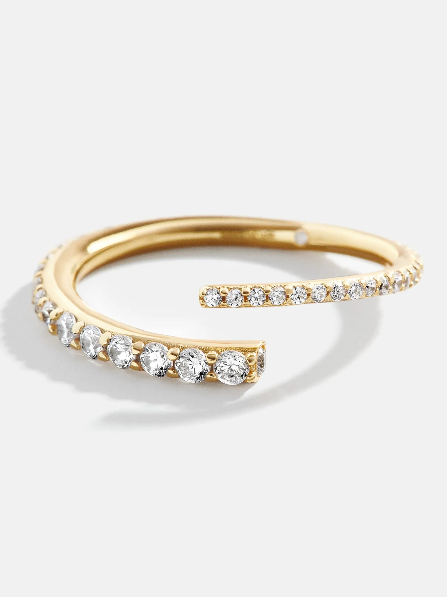 Nicole 18K Gold Vermeil Ring - Gold/Pavé
