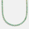 Nina Semi-Precious Necklace - Gold/Turquoise
