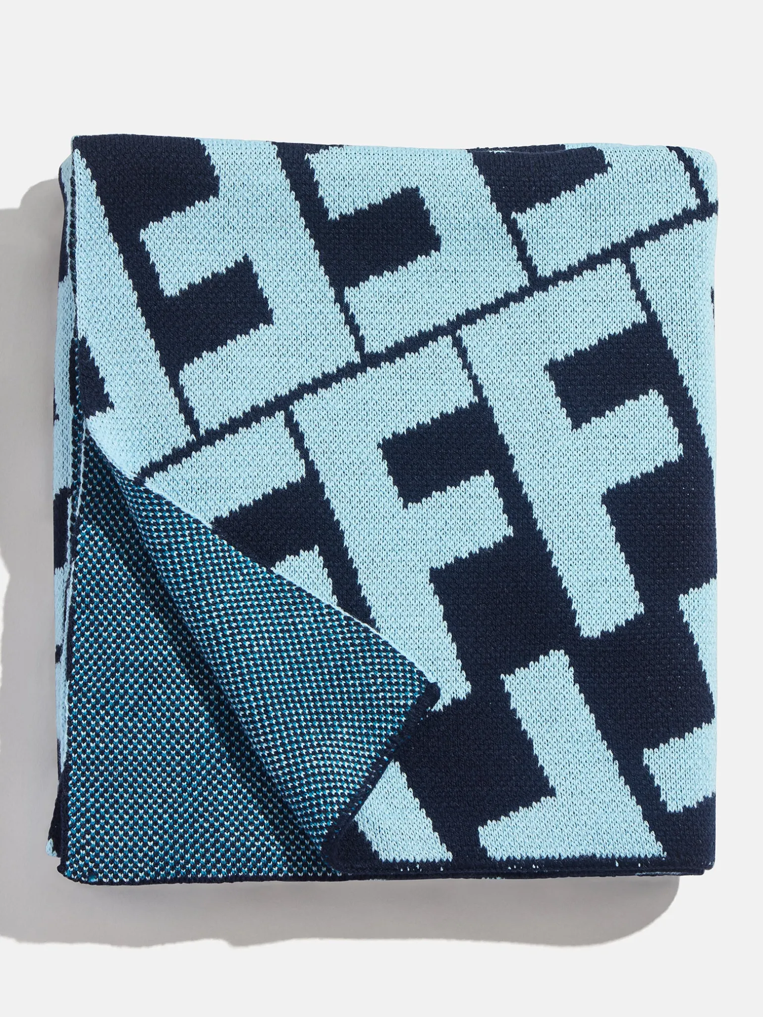 On A Loop Custom Blanket - Blue/Light Blue