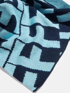 On A Loop Custom Blanket - Blue/Light Blue