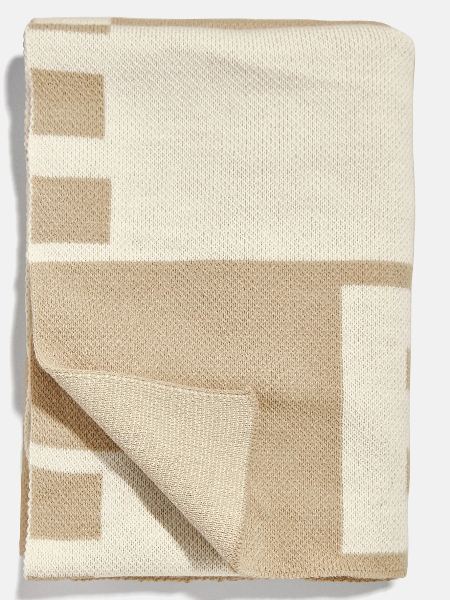 Opposites Attract Custom Blanket - Natural/Beige