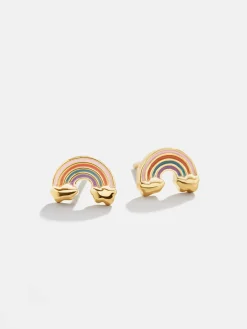Over the Rainbow 18K Gold Vermeil Kids' Earrings - Over The Rainbow