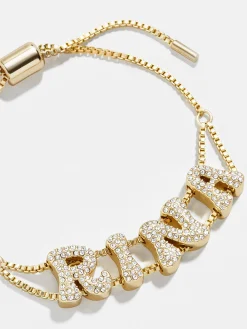Pavé Bubble Slider Custom Bracelet - Pavé Bubble Double Strand