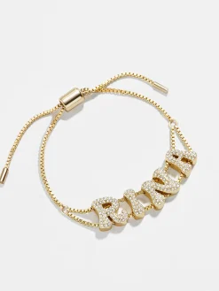 Pavé Bubble Slider Custom Bracelet - Pavé Bubble Double Strand