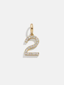 Pavé Number Cluster Charm - 2