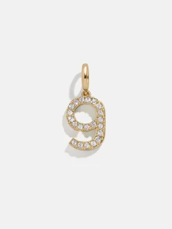 Pavé Number Cluster Charm - 9
