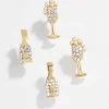 Pop the Bubbly Earring Set - Champagne Flute