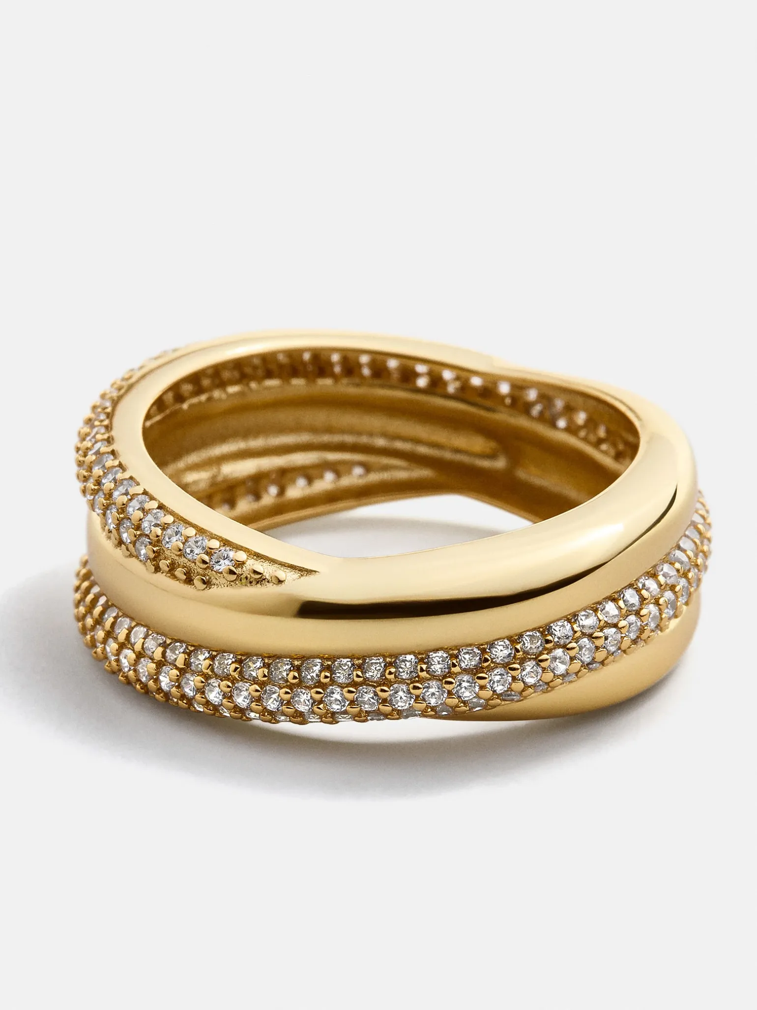 Ramona 18K Gold Vermeil Ring - Gold/Pavé