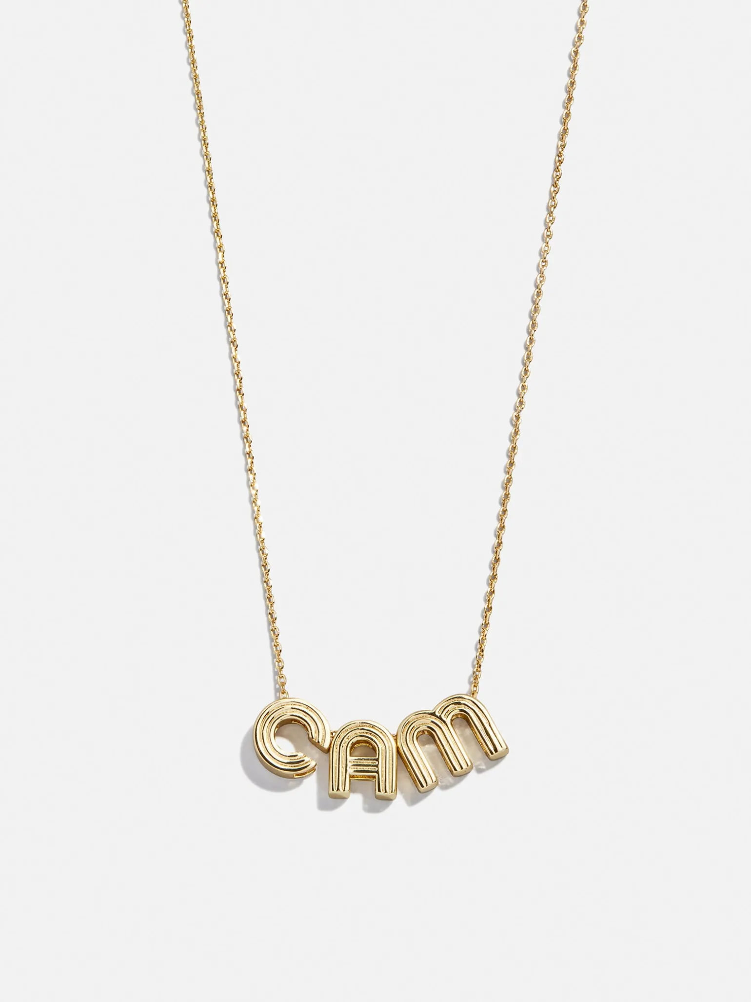 Retro Letter Custom Necklace - Retro Bubble Letter