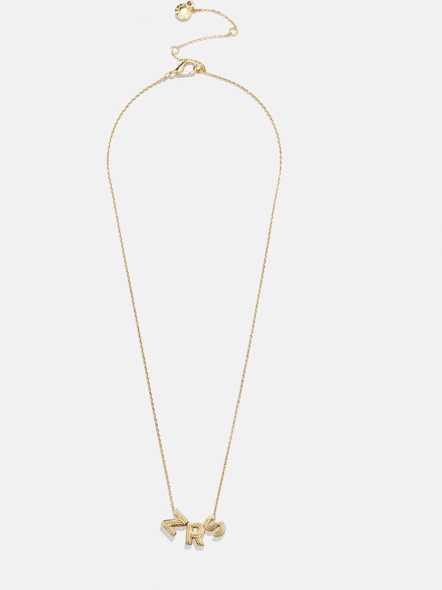 Retro Letter Custom Necklace - Retro Bubble Letter